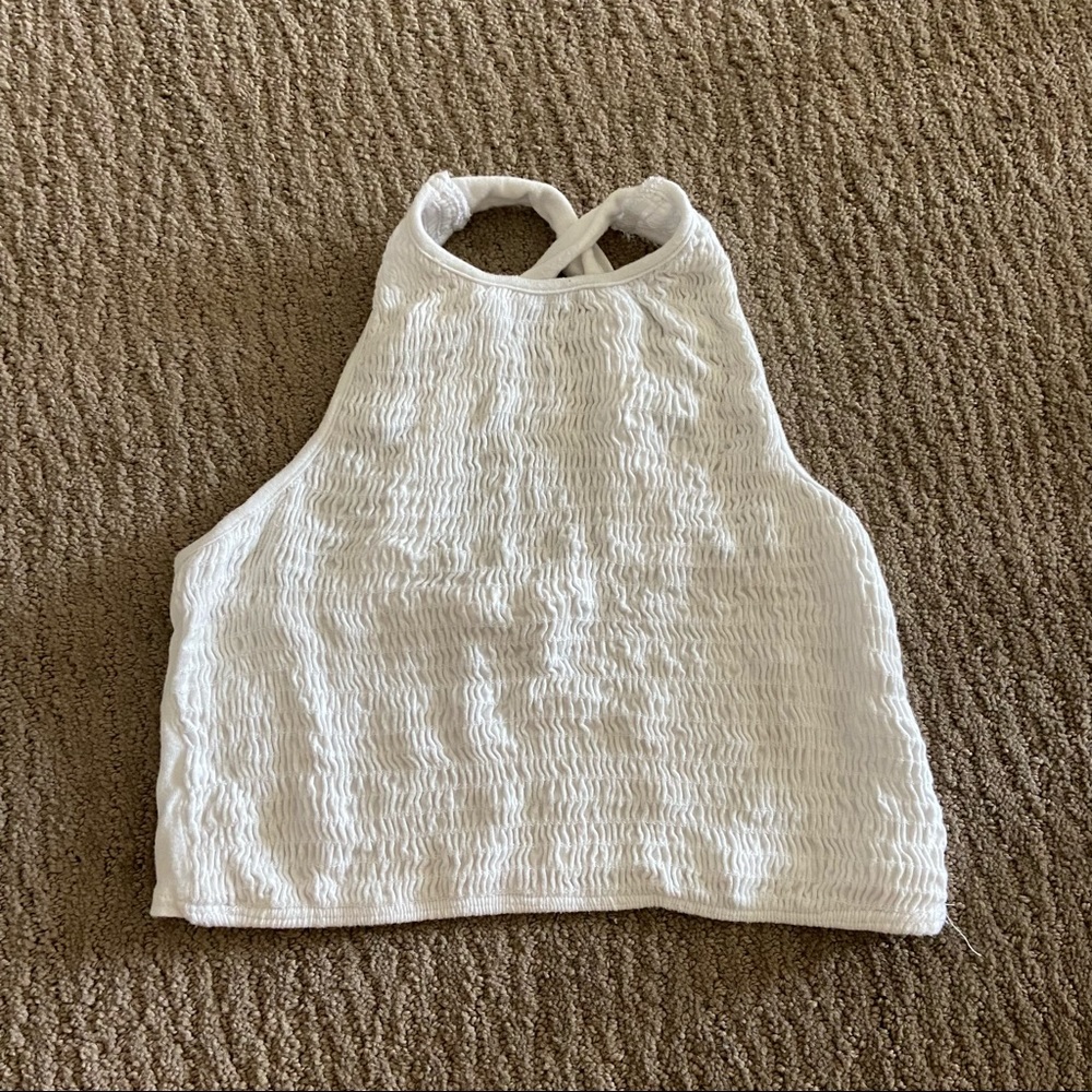 Smocked crop top
